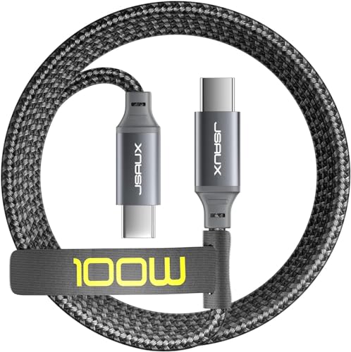JSAUX USB C auf USB C Kabel 100W 3M, USB-C Ladekabel PD 5A Typ-C Schnellladekabel kompatibel mit iPhone 16/16 Pro/16 Pro Max/15, MacBook Pro Air, iPad Pro/Air, Samsung Galaxy S24 S23 S22, Switch, Grau JSAUX USB C auf USB C Kabel 100W 3M, USB-C Ladekabel PD 5A Typ-C Schnellladekabel kompatibel mit iPhone 16/16 Pro/16 Pro Max/15, MacBook Pro Air, iPad Pro/Air, Samsung Galaxy S24 S23 S22, Switch, Grau von JSAUX