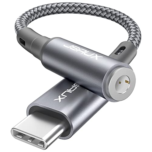 JSAUX USB C zu 3.5mm Klinke Adapter, Kopfhörer Jack Typ C Aux Audio Adapter für iPhone 16 Pro/16 Pro Max/16/16 Plus/15 Pro Max/15 Pro,Samsung S24/S23/S22/S21,iPad Pro,Pixel 6/4XL-Grau JSAUX USB C zu 3.5mm Klinke Adapter, Kopfhörer Jack Typ C Aux Audio Adapter für iPhone 16 Pro/16 Pro Max/16/16 Plus/15 Pro Max/15 Pro,Samsung S24/S23/S22/S21,iPad Pro,Pixel 6/4XL-Grau von JSAUX