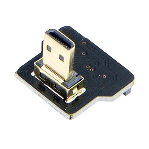 JSER CYFPV Micro HDMI Typ D Stecker unten abgewinkelt 90 Grad für FPV HDTV Multicopter Luftaufnahmen von JSER