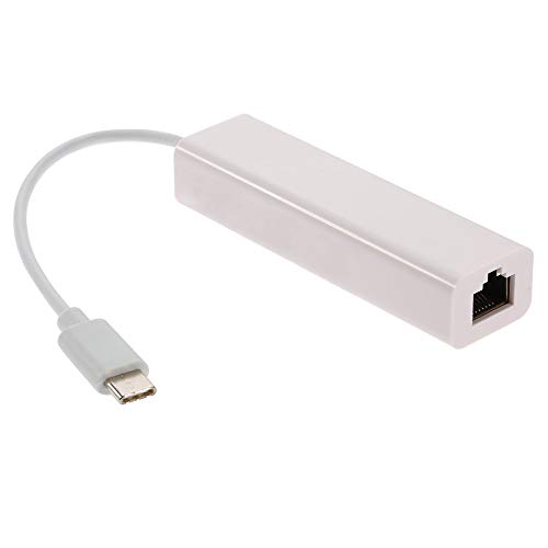 JSER USB-C Typ C USB 3.1 Stecker auf 100 m Ethernet-Netzwerk-LAN-Adapter für Apple MacBook & Laptop PC von JSER