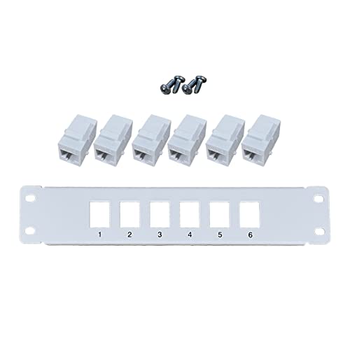 JSGHGDF 6-Port CAT6-Durchgangskupplungspanel Rückseitiger Wandmontage Oder Rackmontage CAT6-Verkabelung JSGHGDF 6-Port CAT6-Durchgangskupplungspanel Rückseitiger Wandmontage Oder Rackmontage CAT6-Verkabelung von JSGHGDF