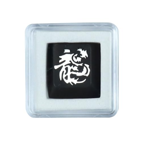 JSGHGDF Artisanal Loong Keycap Aluminium Tastenkappen kompatibel für MX Gaming Mechanische Tastaturen Ästhetik von JSGHGDF
