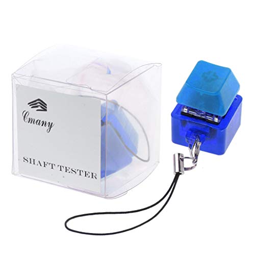 JSGHGDF Mechanischer Schlüsselanhänger mit Hintergrundbeleuchtung für Tastaturschalter, Tester mit LED-Licht, Stressabbau von JSGHGDF