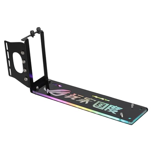 JSGHGDF Vertikale GPU-Halterung, PCI-Steckplätze, Grafikkarte, vertikale Installation, Ständer, Basis, ATXcase-Gehäuse für GPU mit LED, 5 V JSGHGDF Vertikale GPU-Halterung, PCI-Steckplätze, Grafikkarte, vertikale Installation, Ständer, Basis, ATXcase-Gehäuse für GPU mit LED, 5 V von JSGHGDF
