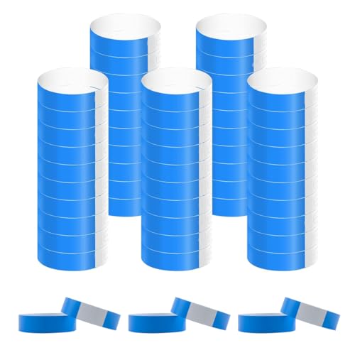 JSKWIKE 100 Pcs Einlassbänder Event Armbänder Partybänder Wasserdicht Armbänder Eintrittsbänder zur Kontrolle und Sicherheit bei Veranstaltungen und Events für Partys Blau JSKWIKE 100 Pcs Einlassbänder Event Armbänder Partybänder Wasserdicht Armbänder Eintrittsbänder zur Kontrolle und Sicherheit bei Veranstaltungen und Events für Partys Blau von JSKWIKE