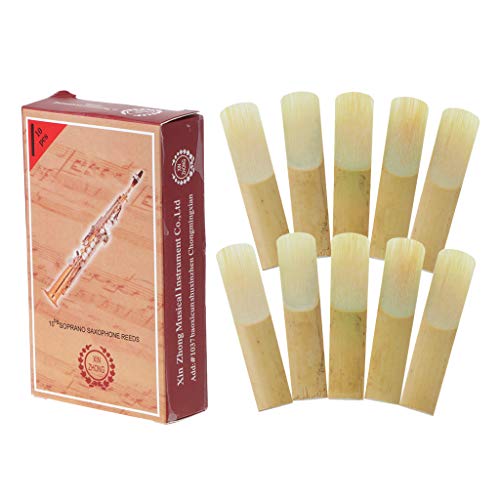 Blättchen für Bb Sopran-Saxophon, Klarinette, Stärke 2,5, Bambus-Saxophon, Holzblasinstrumente von JSMH