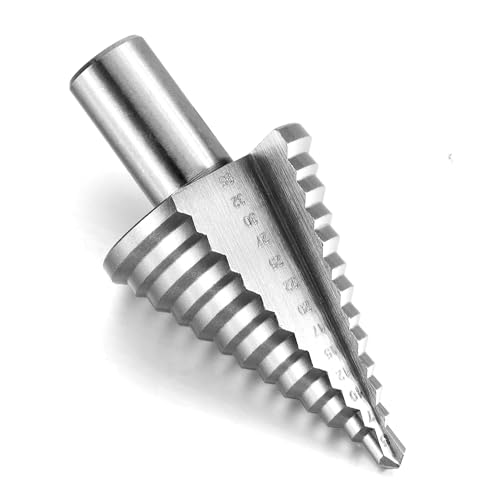 HSS Stufenbohrer 10mm Schaft Kegelbohrer Schälbohrer Stufenbohrer Metall Lochbohrer Blechbohrer Passt in jedes Bohrfutter Kegelbohrer Ø 5-35mm - 13 Stufen Konusbohrer HSS Stufenbohrer 10mm Schaft Kegelbohrer Schälbohrer Stufenbohrer Metall Lochbohrer Blechbohrer Passt in jedes Bohrfutter Kegelbohrer Ø 5-35mm - 13 Stufen Konusbohrer von JSMTKJ