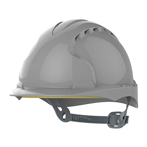 Evo3 Helm, Bauhelm, Schutzhelm GRAU mit Belueftung JSP von JSP