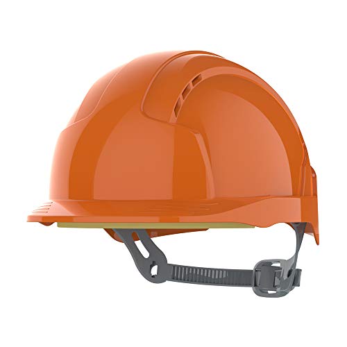 JSP AJB160-000-800 EVOLite Slip Ratchet Helm, belüftet, Orange von JSP