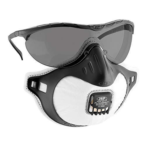 JSP ASG134-125-800 Spec Brille, FMP3V, Schwarz/Smoke von JSP