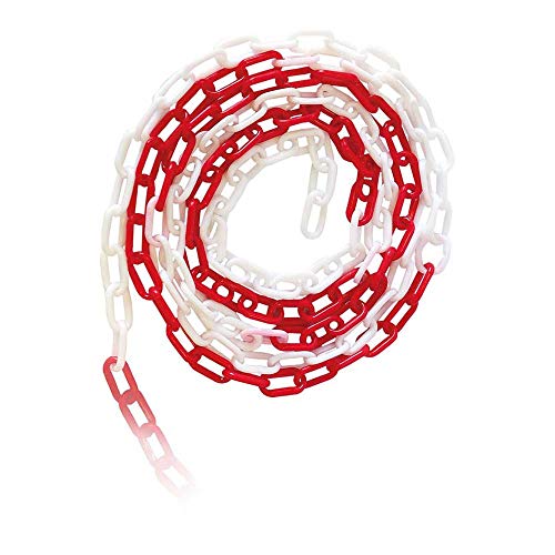 JSP Kette, 6 mm, 25 m Länge, Rot/Weiß (HDC000-265-400) von JSP