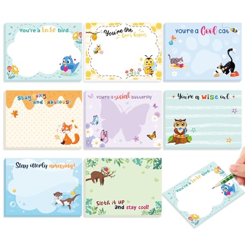 JSRQT 8 Stück Süße Tiere Haftnotizen, Lustige Inspirierende Selbstklebende Notizblöcke Sticky Notes Kinder, Kleine Selbstklebende Klebezettel Haftnotizen für Schule Büro Planerinnerung Schreibwaren JSRQT 8 Stück Süße Tiere Haftnotizen, Lustige Inspirierende Selbstklebende Notizblöcke Sticky Notes Kinder, Kleine Selbstklebende Klebezettel Haftnotizen für Schule Büro Planerinnerung Schreibwaren von JSRQT