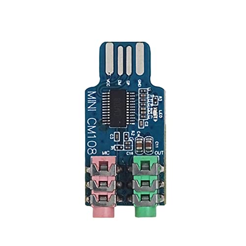 CM108 USB-Soundkarte für Laptop, Computer, externes Soundkarten-Modul mit 3,5-mm-Mikrofon, USB-Soundkarte CM108 USB-Soundkarte für Laptop, Computer, externes Soundkarten-Modul mit 3,5-mm-Mikrofon, USB-Soundkarte von JSZDFSV
