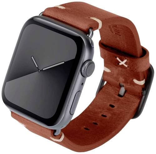 JT Berlin Alex Vintage Lederarmband 44 mm, 45mm Braun, Grau Watch Series 4, Watch Series 5, Watch Se von JT Berlin