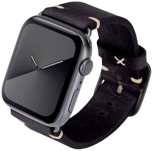 JT Berlin Alex Vintage Lederarmband 44 mm, 45mm Schwarz, Grau Watch Series 4, Watch Series 5, Watch von JT Berlin
