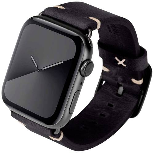 JT Berlin Alex Vintage Lederarmband 44 mm, 45mm Schwarz Watch Series 4, Watch Series 5, Watch Series von JT Berlin