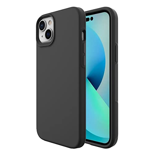 JT Berlin BackCase Pankow Safe Silikon Hülle kompatibel mit Apple iPhone 14 [Fallschutz nach US-Militärstandard, Wireless-Charging (Qi) kompatibel, Kamera- und Displayschutz] schwarz von JT Berlin