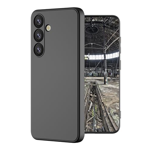 JT Berlin BackCase Pankow Soft Silikon Case kompatibel mit Samsung Galaxy S24 5G Hülle (Flexibles TPU Cover, NFC kompatible Schutzhülle, Verstärkte Ecken) schwarz von JT Berlin