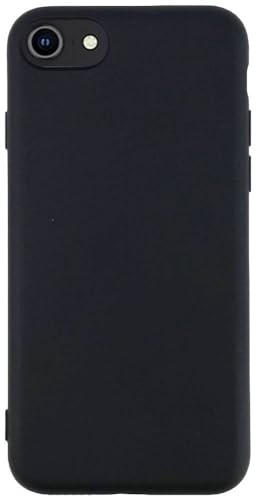 JT Berlin BackCase Pankow Soft Silikon Hülle kompatibel mit Apple iPhone SE (2022/2020) / iPhone 8 / iPhone 7 [Flexibles TPU Cover, Wireless-Charging kompatibel, Verstärkte Ecken] schwarz von JT Berlin