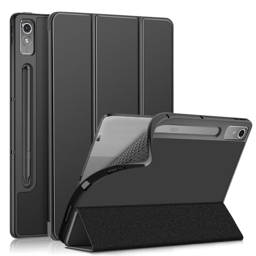 JT Berlin Folio-Case für Lenovo Tab P12 Hülle (12,7 Zoll) (Lenovo Tab Pen Plus kompatibel, Wake- / Sleep-Funktion, Aufstellbar) schwarz von JT Berlin