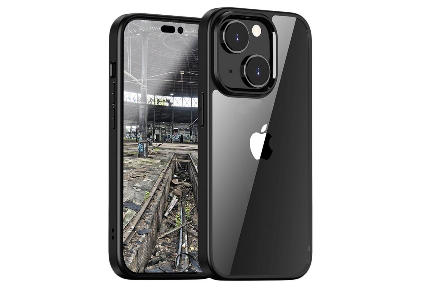 JT Berlin Handyhülle Pankow Hybrid, [Wireless-Charging kompatibel] - schwarz / transparent von JT Berlin