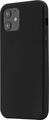 JT Berlin Liquid-Silikon dünne Schutzhülle Apple iPhone 12 Mini (5,4" Zoll) Hülle - (Wireless Charging kompatibel, Weiches Microfaser Innenfutter, Modell Steglitz) - schwarz von JT Berlin