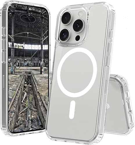 JT Berlin Pankow Clear MS Schutzhülle kompatibel mit Apple iPhone 16 Pro Max (Stoßabsorbierend, Wireless Charging Qi / magnetisches Aufladen kompatibel, Kratzfest, Anti-Fingerabdruck) transparent von JT Berlin