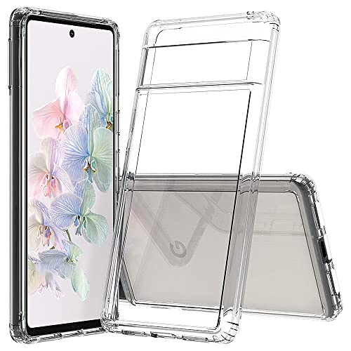 JT Berlin Pankow-Clear Schutzhülle Google Pixel 7 Hülle transparent (Stoßabsorbierender TPU Rahmen, Kratzfeste Rückseite aus Acrylglas, Anti-Fingerabdruck Beschichtung) von JT Berlin