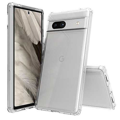 JT Berlin Pankow-Clear Schutzhülle Google Pixel 7a Hülle transparent (Wireless-Charging kompatibel, Stoßabsorbierender TPU Rahmen, Kratzfeste Rückseite aus Acrylglas, Anti-Fingerabdruck) von JT Berlin