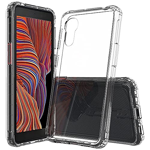 JT Berlin Pankow-Clear Schutzhülle Samsung Galaxy Xcover 5 Hülle transparent (Stoßabsorbierender TPU Rahmen, Kratzfeste Rückseite aus Acrylglas, Anti-Fingerabdruck) von JT Berlin