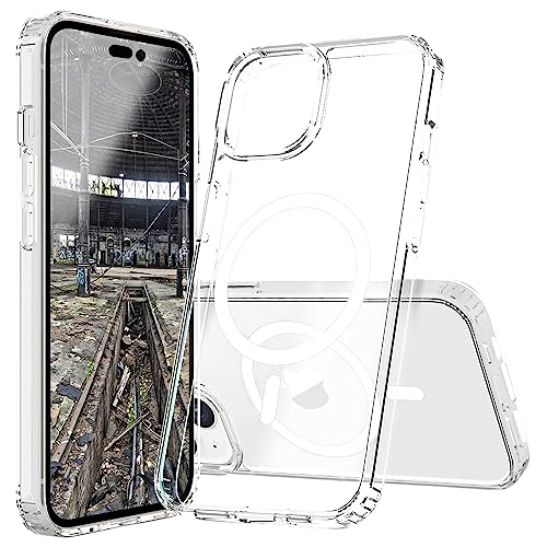 JT Berlin Pankow-Clear Schutzhülle kompatibel mit Apple iPhone 14 Hülle (Optimiert für magnetisches Aufladen, Kratzfeste Rückseite aus Acrylglas, Anti-Fingerabdruck Beschichtung) transparent von JT Berlin