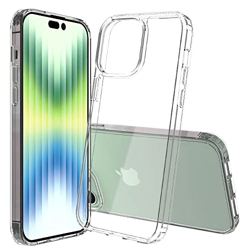 JT Berlin Pankow-Clear Schutzhülle kompatibel mit Apple iPhone 14 Pro Max(Stoßabsorbierender TPU Rahmen, Kratzfeste Rückseite aus Acrylglas, Anti-Fingerabdruck Beschichtung) transparent von JT Berlin