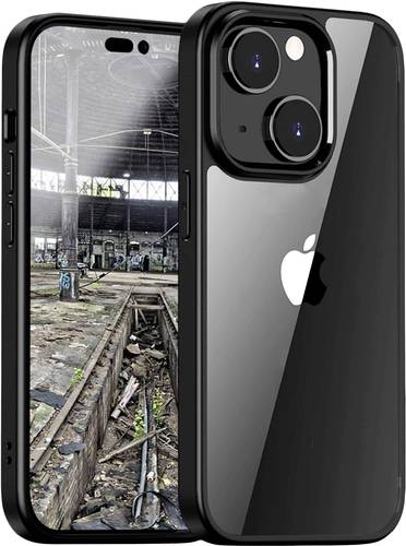 JT Berlin Pankow Hybrid Backcover Apple iPhone 13 Schwarz, Transparent Stoßfest, Induktives Laden von JT Berlin