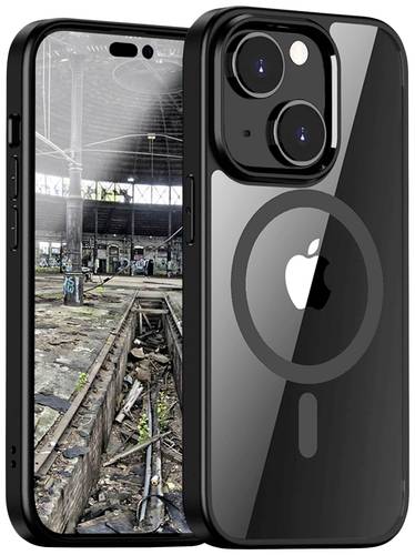 JT Berlin Pankow Hybrid MagSafe Backcover Apple iPhone 15 Plus Schwarz, Transparent MagSafe kompatib von JT Berlin