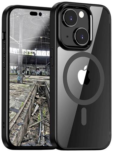 JT Berlin Pankow Hybrid MagSafe Backcover Apple iPhone 15 Schwarz, Transparent MagSafe kompatibel von JT Berlin