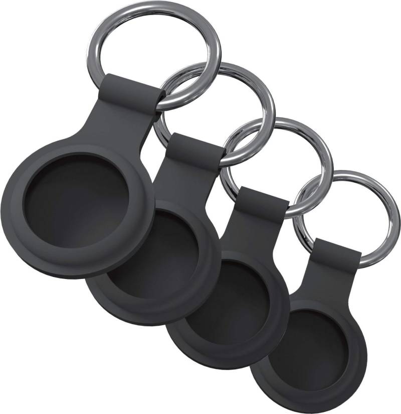 JT Berlin Schlüsselanhänger- Apple AirTag- schwarz- 4er Set- 10928 (10928) von JT Berlin