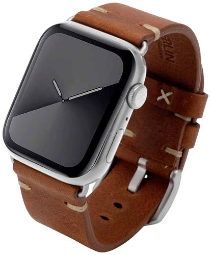 JT Berlin Watchband Alex II Vintage Armband 42 mm, 44 mm, 45mm M Braun, Silber Watch Series 1, Watch JT Berlin Watchband Alex II Vintage Armband 42 mm, 44 mm, 45mm M Braun, Silber Watch Series 1, Watch von JT Berlin