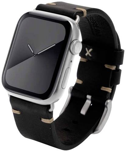JT Berlin Watchband Alex II Vintage Armband 42 mm, 44 mm, 45mm M Schwarz, Silber Watch Series 1, Wat JT Berlin Watchband Alex II Vintage Armband 42 mm, 44 mm, 45mm M Schwarz, Silber Watch Series 1, Wat von JT Berlin