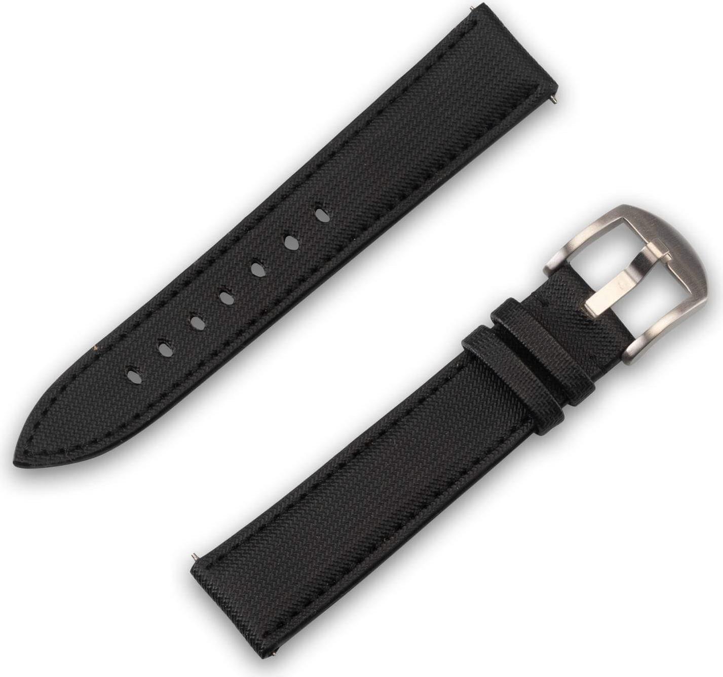 JT Berlin Watchband Wannsee - Universal 20mm - schwarz - Edelstahl - M - 10852 (10852) von JT Berlin