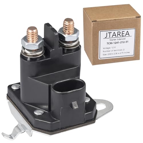 JTAREA 7CM-1241-212-51 Starterrelais Anlasserrelais Magnetschalter 12V Anlasser Relais Starter Solenoid Starter-Magnetventil für Trombetta 7CM124121251 M008904-000 Gravely 05167200 Aufsitzmäher von JTAREA