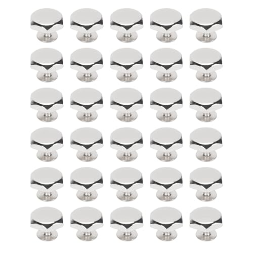 30 Sets Bag Bottom Schraube Zinklegungs -Eisenhandtasche Füße Nieten, Schraubennieten für Kleidungsschuhe Accessoires, Geeignet für Gürtel, mit Schneller Produktion, Persönliche von JTLB