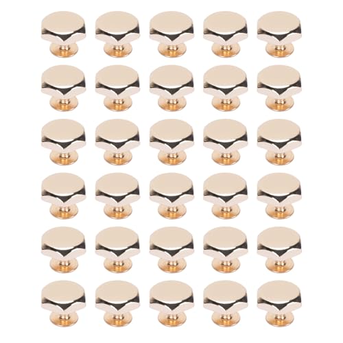 30 Sets Bag Bottom Schraube Zinklegungs -Eisenhandtasche Füße Nieten, Schraubennieten für Kleidungsschuhe Accessoires, Geeignet für Gürtel, mit Schneller Produktion, Persönliche von JTLB