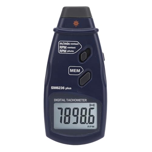 Digitaler Drehzahlmesser, Handheld -Tach -Rotationsmesser, Großer LCD -Bildschirm für Motorventilator, 2 in 1 Design, Weiße Hintergrundbeleuchtung Digitaler Drehzahlmesser, Handheld -Tach -Rotationsmesser, Großer LCD -Bildschirm für Motorventilator, 2 in 1 Design, Weiße Hintergrundbeleuchtung von JTLB