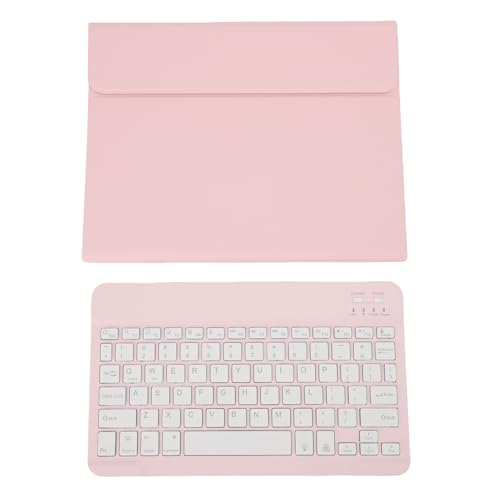 JTLB A16 11. Generation 11 Zoll, Tablet -Hülle mit Tastatur, 7 Hinterleuchtete Farben, Einstellbare Betrachtungswinkel für A2757 A3162 (Rosig) von JTLB
