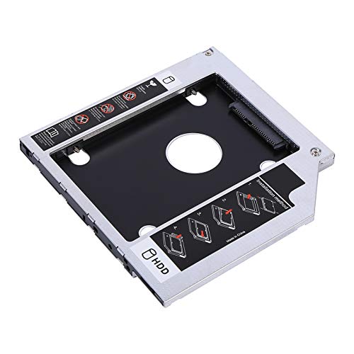 JTLB DVD-Konverter für SSD, SSD, 18 X 15 X 3, 9,5 Mm, Aluminium, Festplatten-SSD-Gehäuse, Festplattenschacht, Caddy, Optischer DVD-Adapter für Laptop von JTLB