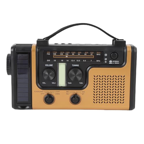 Notfallradio mit 5.0 Handkurbel, Tragbares AM -FM -SW -Radio, Taschenlampe, SOS -Alarm, Handy -Ladegerät für Innenräume, Outdoor Notfallradio mit 5.0 Handkurbel, Tragbares AM -FM -SW -Radio, Taschenlampe, SOS -Alarm, Handy -Ladegerät für Innenräume, Outdoor von JTLB