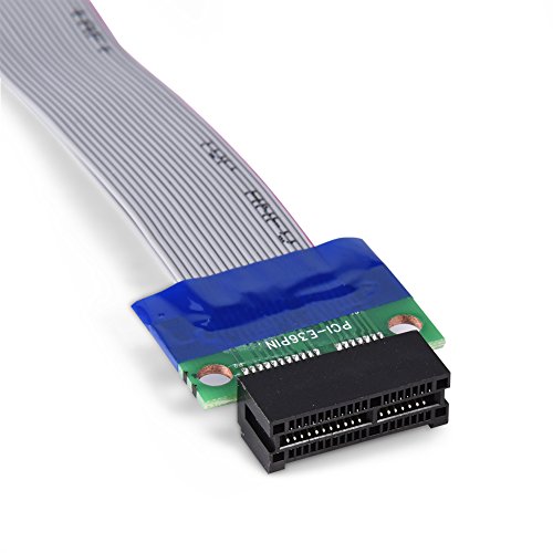 PCI-E Professional 1X 4X 8X 16X Stecker auf Buchse VGA-Grafikkarte, Verlängertes Flachbandkabel (PCI-E 1X zu 1X) von JTLB