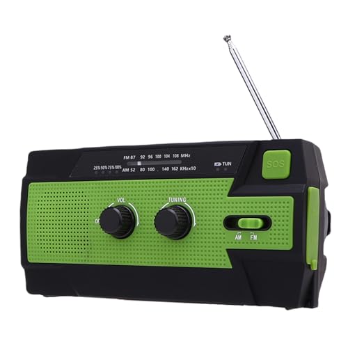 Solar-Notfallradio, Tragbares Solar-Notfallradio mit Handkurbel, LED-Taschenlampe, Leselampe mit Bewegungssensor für den Außenbereich und Powerbank Solar-Notfallradio, Tragbares Solar-Notfallradio mit Handkurbel, LED-Taschenlampe, Leselampe mit Bewegungssensor für den Außenbereich und Powerbank von JTLB