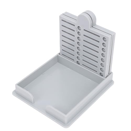 Sticky Note Schablone, ABS Sticky Pads Dispenser, Memo Pad Organizer mit Listenlinienzeichnungsvorlagen für die Büro -Heimschule, Zum Auftauchen und Organisieren (Grau) von JTLB
