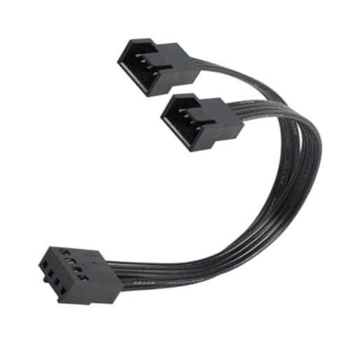 JTQYFI Effizientes 4Pin Lüfter Splitterkabel Für Motherboards Verbindung Zwei Lüfter 10 Cm Space Saving Designing von JTQYFI